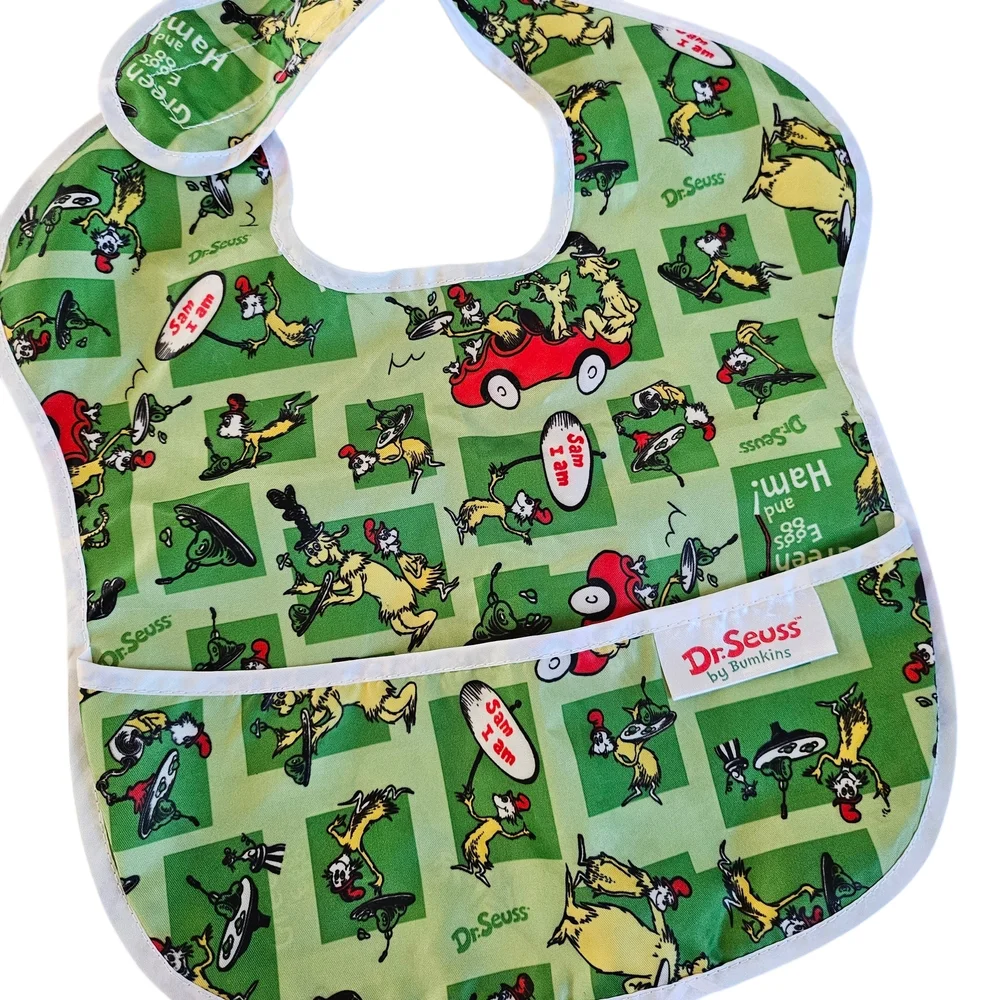Bumkins Superbib Lot Mario Brothers Dr Suess NYC Waterproof‎ Baby Boy Bibs